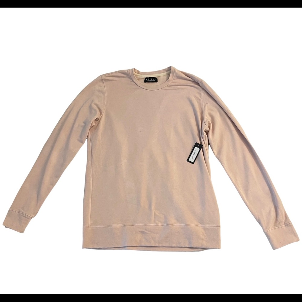 Velvet by Graham & Spencer Soren Luxe Fleece Long Sleeve Pullover Sweatshirt